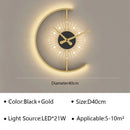 Modern LED Wall Lamp for Bedroom Bedside Living Room Entryway Wall Clock Art Sconce Indoor Home Decoratioan Light Fixture Luster