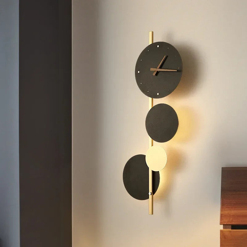 Modern LED Wall Lamp for Bedroom Bedside Living Room Entryway Wall Clock Art Sconce Indoor Home Decoratioan Light Fixture Luster