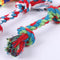 Dog Toy Pet Molar Bite-Resistant Cotton Rope Knot for Small Dog Puppy Relieving Stuffy Cleaning Teeth Pet Chew Toys Random Color