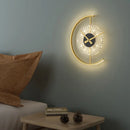 Modern LED Wall Lamp for Bedroom Bedside Living Room Entryway Wall Clock Art Sconce Indoor Home Decoratioan Light Fixture Luster